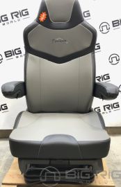 Pinnacle Seat (Black on Gray Leather) w/ Armrests & Heat 187300MWH665 - Seats Inc.