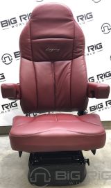 Legacy LO Seat (Burgundy Leather) High Back w/ Arms 188409MW64 - Seats Inc.