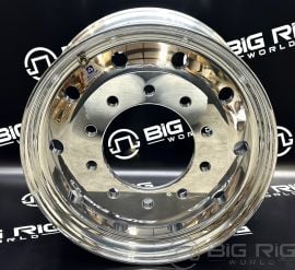 22.5 x 12.25 Alcoa Aluminum Wheel - Mirror Polish Outside Only 824621 - Alcoa