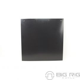 Mud Flap - Black 3/16 24 x 24 Plain Poly 24X24B - Viking