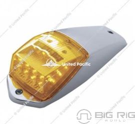 17 LED Reflector Square Cab Light Kit - Amber LED/Amber Lens 39529 - United Pacific