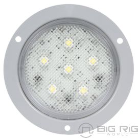 Super 44 Clear Dome Light W/Gray Flange 44339C - Truck Lite