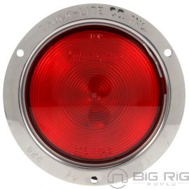 80 Series Red Stop/Turn/Tail Light W/Polished SS Flange 80336R - Truck Lite