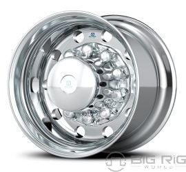 22.5 x 14.00 Alcoa Aluminum Wheel - Mirror Polish Inside Only 84U602 - Alcoa