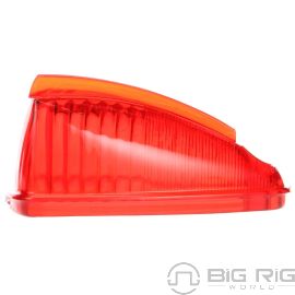Triangular, Red, Acrylic Replacement Lens for Bus Lights 8861 - Truck Lite