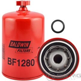 Separator - Fuel/Water, Spin-On W/Drain BF1280 - Baldwin Filters