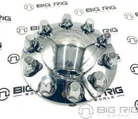 Chrome Dome Front Axle Cover W/ 33mm Nut Covers - Thread-On 10260 - United Pacific