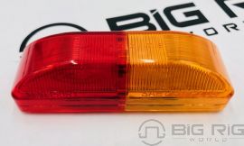 Rectangular Dual Color Clearance Marker 4 In. Red/Amber M20350RY - Maxxima
