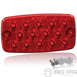 Surface Mount Low Profile 0.4 In. Ultra Thin LED Light - Red Stop/Tail/Turn M42206R - Maxxima