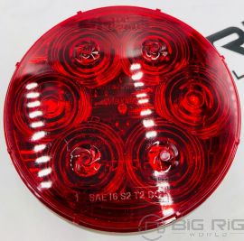Stop / Tail / Turn Light Red, Round 4 In. 6 LED M42346R - Maxxima