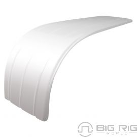 Half Fender 72 In. Stainless Steel 3 Ribbed W/Rolled Edge TFEN-H31 - Trux Accessories