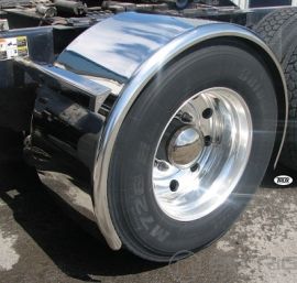 96 In. Heavy Duty Rollin'Lo Long Single Axle Fenders (14 Ga.) - For 43.5 In. O.D Tires TFEN-S10 - Trux Accessories