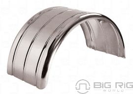 80 In. Standard 3 Ribbed Single Axle Fenders (16 Ga.) - For 43.5 In. O.D Tires TFEN-S14 - Trux Accessories