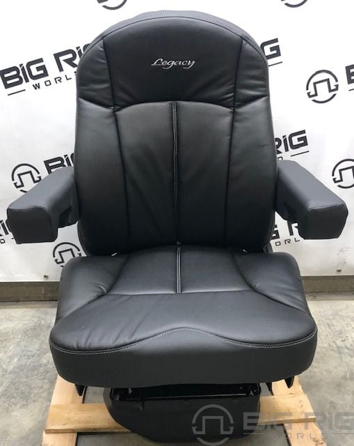 Legacy LO Seat (Black Leather) Mid Back w/ Arms 188598MW61 - Seats Inc. -  Big Rig World