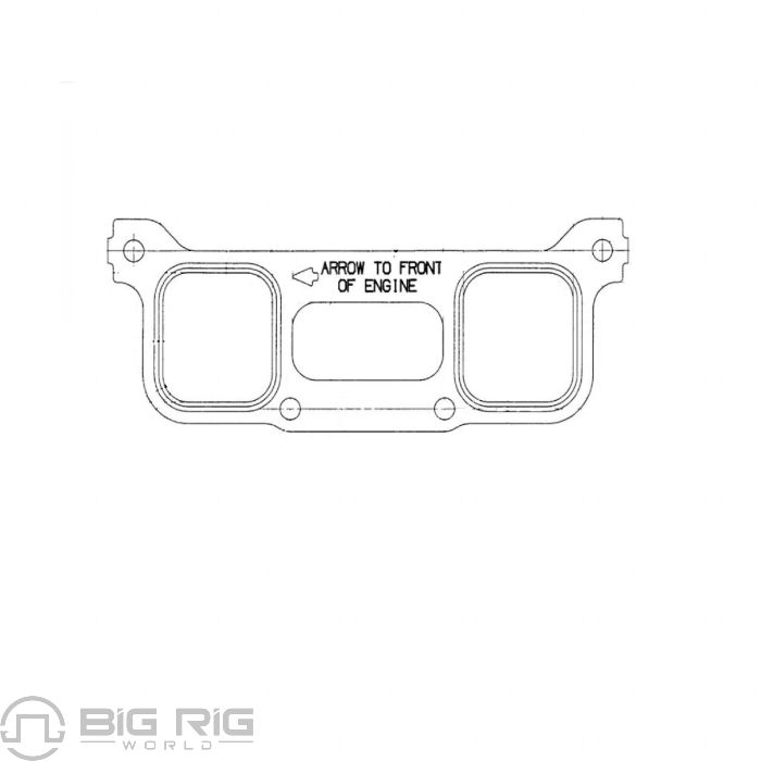 Gasket - Intake Manifold, S60 23531110 - OEM - Detroit Diesel - Big Rig ...