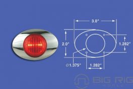 M3 Red LED Marker Lite W/Bezel - 212237 - Panelite