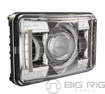 Headlight - 8800 EV2 4x6 LED LB Chrome - 0551371JWS - JW Speaker