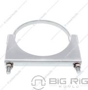 6 Inch Chrome U-Bolt Exhaust Clamp 10291 - United Pacific