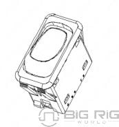 Switch - Rocker, 2 Position, Lat, With Indicator, Amber A06-86377-103 - Freightliner