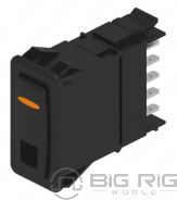 Switch - Rocker, 2 Position, Lat, With Indicator, Amber A06-86377-108 - Freightliner
