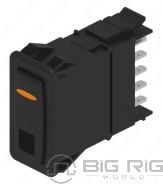 Switch - Rocker, 2 Position, Lat, With Indicator, Amber A06-86377-109 - Freightliner