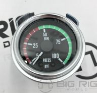 Chrome Fuel Pressure Gauge 147219AMA - Paccar