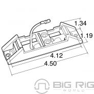15 Series Branch Deflector Mount Bracket - Kit - 15401 - Truck Lite