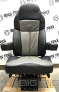 Legacy Silver Seat Two Tone (Black and Gray Leather) w/ Arms 188121MW1165 - Seats Inc.