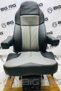 Legacy Silver Seat Two Tone (Black and Gray Leather) w/ Arms & Heat - 188121MWH1165 - Seats Inc.