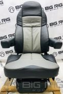 Legacy LO Seat Two Tone (Black and Gray Leather) w/ Armrests - 188321MW1165 - Seats Inc.