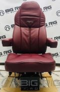 Legacy Silver Seat (Burgundy Leather) w/ Arms 188900MW64 - Seats Inc.