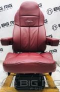 Legacy Silver Seat (Burgundy Leather) High Back w/Bellows 188900MWB64 - 188900MWB64 - Seats Inc.
