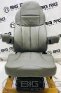 Legacy Silver Seat (Gray Leather) w/ Armrests, Bellows 188900MWB65 - 188900MWB65 - Seats Inc.