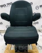 Heritage Silver Seat (Black Cloth) Mid-Back w/ Armrests - 189802FA631 - Seats Inc.