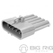 Connector - Receptacle, 5 Cavity, METRI Pack280S, PAC12186400, Gray 23-13142-506 - Freightliner