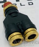 Connector - Y, PTC, .25MPT, .38NT, .38NT 23-14400-000 - Freightliner