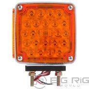 Signal-Stat Dual Face Right Hand Red/Amber Pedestal Light - 2758 - Truck Lite