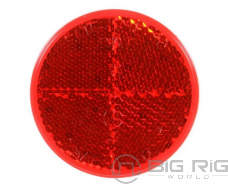 Signal-Stat, Round, Red, Reflector, Adhesive Mount - 45 - Truck Lite