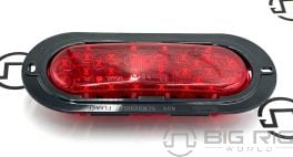60 Series Red Oval LED Stop/Turn/Tail Light W/Flange 60256R - Truck Lite