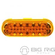 Super 60 Yellow Oval LED strobe Light - Kit - 60122Y - Truck Lite