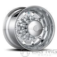 22.5 x 14.00 Alcoa Aluminum Wheel - Mirror Polish Inside Only 84U612 - Alcoa