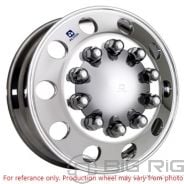 22.5 x9.00 Alcoa Aluminum Wheel - Mirror Polish Dura Bright® Inside Only - 89U642DB - Alcoa