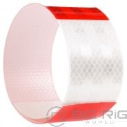 Red/White Reflective Tape, 2 in. x 18 in. - 98104 - Truck Lite