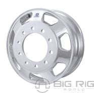 Kenworth OEM Stylized Wheel - 24.5 x 8.25 - 7 Hole - Mirror Polish Dura-Bright® Outside Only - 98U681DB - Alcoa