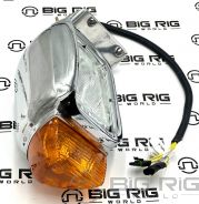 Headlamp Assembly, Single, RH, Polished P54-6079-002R-P - Peterbilt