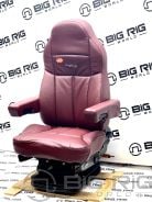 Legacy Silver (Burgundy Leather) High Back w/Heat, Bellows and Armrests - 188900MWZ64 - Seats Inc.