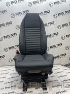 GraMag Highback Seat (Black Leather, Black Stitching) w/ Armrests - AF-12003LE11 - GraMag