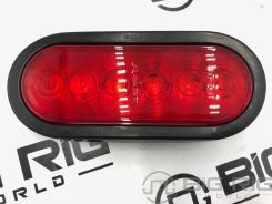 6 In. Oval Led S/T/T; WTHR; Red; A70GB; P54-6131 - Optronics