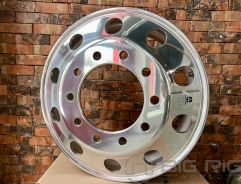 22.5 x 8.25 Alcoa Aluminum Wheel - Mirror Polish Dura-Bright® Outside Only - 882671DB - Alcoa