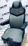 Pinnacle Seat (Black on Gray Leather) w/ Armrests, Heat & Massage 187300MWO665 - 187300MWO665 - Seats Inc.